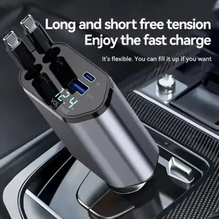 Ultimate 4-in-1 Car Charger™ (2 Type-C interface + USB A Port + Type-C port)
