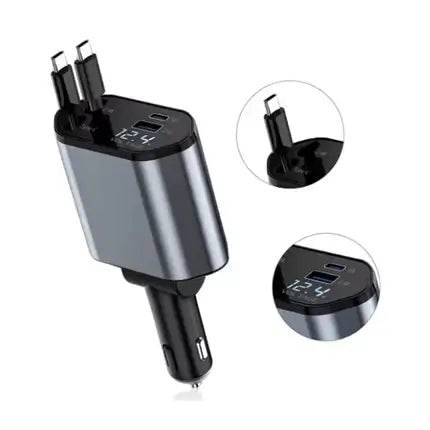 Ultimate 4-in-1 Car Charger™ (2 Type-C interface + USB A Port + Type-C port)